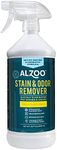 ALZOO Stain & Odor Remover, Quickly Lifts & Dissolves Pet Stains & Helps Eliminate Odors, 100% Plant-Based Active Ingredients, Citrus Vanilla Scent, 32 Fl. Oz Spray Bottle