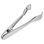 NUOBESTY 1pc Ice Tongs Multifunctional Stainless Steel Ice Clip Food Clip Spring Ice Clip Ice Tongs for Ice Bucket (Silver)