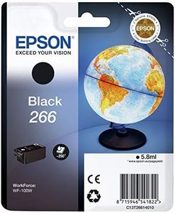 Epson 266 Serie Mappamondo, Cartuccia originale getto d'inchiostro, Formato Standard, Nero