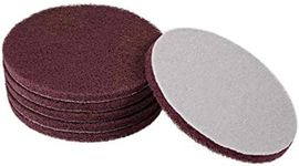 sourcing map 5 Inch Scrubber Scouring Pads Drill Scuffing Disc Hoop and Loop Surface Conditioning Disc 6pcs