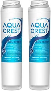 AQUA CREST FQSLF, FQSVF Under Sink Water Filter, Replacement for GE FQSLF, FQSVF, FQSVN, FQROPF, GXSV65R Undersink Water Filter, NSF 42 Certified (2 Pack), Model no.AQU-FF23-LF