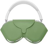 kwmobile Silicone Cover Compatible with Apple Airpods Max Case Holder for Over-Ear Headphones - Pastel Green