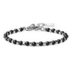 GAVU Semi Precious Gemstone Jewelry Black Obsidian Bracelet