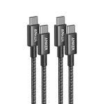 Anker 333 USB C to USB C Charging Cable, (3.3ft/1m 100W, 2-Pack), Fast Charging Power Suitable for iPhone 17/16/15, iPad Pro, Samsung Galaxy, MacBook Pro,and More