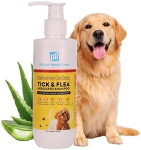 Pil Tick & Flea Dog Shampoo 200ml | Ditch to Itch Dog Shampoo for Pomeranian, Puppy, Rottweiler Adult, German Shepherd, Labrador and Golden Retriever | Medicated Pet Shampoo for Dogs