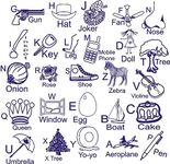 26 New Alphabet Rubber Stamp 2nf (26