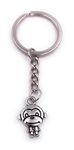 H-Customs Monkey Monkey Chimpanzee Keychain Silver Metal Pendant