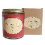 Serenity by Jan Scented Candle by Amithee | The Office Merchandise | Merch | Inspired by The Office | Mothers Day & Holiday & Christmas & Birthday Gifts | 100% Natural Soy Wax - Vegan Candles