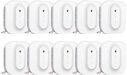 X-Sense Smoke Detector Carbon Monoxide Detector Combo Hardwired with Voice Location, Hardwired Interconnected Smoke and Carbon Monoxide Detector, Model XP02-AR, 10-Pack