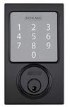 Schlage Sense Smart Deadbolt with Century Trim Matte Black (BE479 CEN 622)