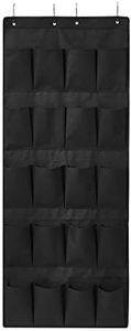 DormCo Hanging Over-The-Door Shoe Pockets - TUSK College Storage - Black