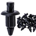 Rexka 25pcs M6 Fender Clip Retainer Bumper Nylon Push Rivet Pins for Honda Kawasaki Suzuki GSX-R Yamaha YZF R1 R6