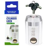 Moving & Storage - Self Locking Cylinder Lock Barrel Lock with Weatherproof Design and Tamper Resistant Security for Superior Self Storage Solutions (Three Keys Included)