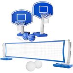 NORDIC PROSTORE Pool Volleyball NET Basketball Hoop Set