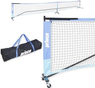 Prince - Full Court Pickleball Net with Wheels for Easy Setup