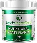 Nutritional Yeast Flakes 1kg Premium Quality Vegan Friendly Non GMO, Gluten Free – Recyclable Container