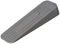 Merriway BH02509 Heavy Duty Non-Slip Rubber Door Wedge Stopper 120 x 20 x 35mm Grey