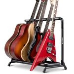 CAHAYA Guitar Stand Multiple Guitar Display Rack Folding Acoustic Guitar Stand Rack For 5 Guitars, Model CY0345