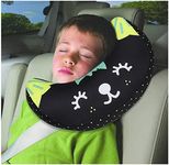 Qchomee Kids Car Travel Pillow Car Seat Belt Cushion Head Neck Support Pillow Safety Strap Covers Children Headrest for Car Travelling Sleeping Pillow