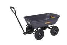 GARANT Garden Cart Heavy Duty Utility Wagon 272 kg (600 lbs) - Dump Cart with Pneumatic Tires, Easy Dumping Latch & Rustproof Poly Tray - Outdoor Four Wheels Wheelbarrow - Chariot de jardinage