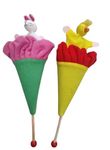 Toodles Learning Stick Puppets (Set of 2 pcs) | Storytelling Puppets for Kids Puppets for Kids | Puppet Toy | Puppets for Kids Educational Puppets for Kid's Learning - for Gifting