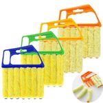 4pcs Blind Cleaner, Venetian Blind Cleaner Tool, Damp Duster, Venetian Blinds for Windows, Venetian Blind Cleaner, for Venetian Blinds Air Conditioner, Car Vent, Home Care Cleaning Tool, Clean Blinds