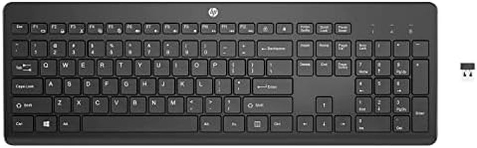 HP 230 Wireless Keyboard, English Layout, US Layout, HP 230 Wireless Keyboard (Model Number: 3L1E7AA#UUF) Compatible with Mac Windows PC MacBook