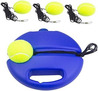 T4U888 Tennis Rebound Ball & Trainer Kit with 4 Balls & 4 Elastic Ropes for Beginners, Kids & Adults
