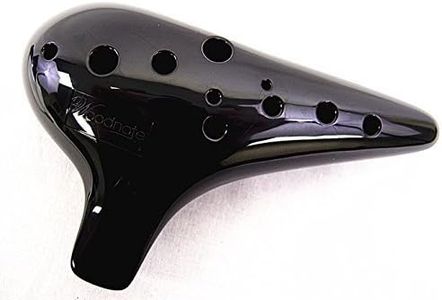 Woodnote 2nd Generation -Great 12 Holes Black Ocarina Flute+fingering chart + Ocarina Bag