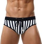 FEOYA Mens Swimwear Shorts Briefs L