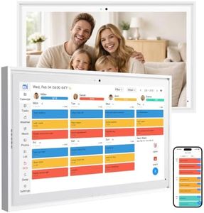 15.6 Inch Digital Calendar Touchscreen, Smart Family Electronic Calendar & Wall Planner with Schedule, Chore Chart, Meal Planner, Tasks, Wall & Desk Display, Digital Picture Frame Mode