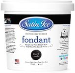 Satin Ice Black Fondant, Vanilla, 1