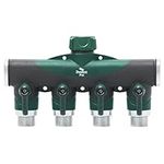 2WAYZ - 4 Way Garden Hose Splitter, Heavy Duty, Water Hose Manifold, Water Hose Splitter, 4 Way Hose Connector, Spigot Splitter, Faucet Divider Outdoor - Classic
