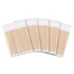 Chefbee 500 Count Microblading Cotton Swab, Cotton Swabs Pointed Tip, Wood Cotton Stick, Cotton Tipped Makeup Cosmetic Applicator Sticks, Tattoo Permanent Supplies