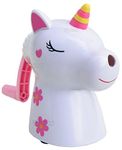 Toyshine Unicorn Pencil Sharpeners Manual for Kids and Artists, Handheld Manual Pencil Sharpener for Pencils - White (1 Pc)