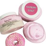 Raspberry Jam Donut Whipped Body Butter Lotion. Skin Softening Hand Cream. Hydrating Moisturizer