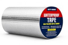 UB Unity Brand Waterproof Aluminium Tape for Roof Leakage, Heavy Duty Strong Adhesive Butyl Tape for Roof Leak, Water Tank, Window & Pipe Leakage Repair, Weatherproof Seal Tape (20 CM X 5 Meter)