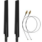 8dBi 2.4GHz 5G Dual Band WiFi RP-SMA High Gain Antenna U.FL IPEX Internet Bluetooth Range Extender Repeater Antennas for Wireless Card Router Desktop PC ITX Gaming Build FPV UAV Drone PS4 esp8266