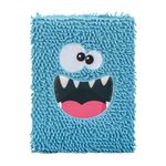 EXERZ A5 Notebook “Funky Monster”, Children Journal Diary, Notepad for Kids, Fluffy and soft, Cute and Functional, 160 Lined Pages. (Blue)