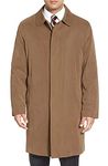 London Fog Men's Single Breasted Rain Coat with Zip Out Liner, British Khaki, 42 Long