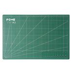 Self-Healing Cutting Mat A3, FOME 5 Layer PVC Construction A3 Size Cutting Mat 17.7x11.8in Double Sided Non-Slip 3mm Thick Professional Gridded Rotary Cutting Board for Crafts Green