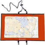 Aqua Quest Waterproof Trail Map Case - 100% Waterproof Document Dry Bag Holder with Clear Window & Lanyard - Orange