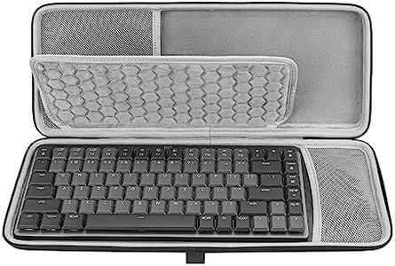 Geekria 75% Keyboard Case, Hard Shell Travel Carrying Bag for 84 Keys Computer Mechanical Gaming Keyboard, Compatible with Logitech MX Mechanical Mini Wireless Illuminated Keyboard, Nuphy Air75