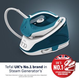 Tefal Express Essential Steam Generator Iron – 120g/min, Xpress Glide, White/Blue