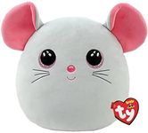 TY Toys - Squish a Boo Mouse Catnip - 31 CM 2009138 Grey.