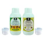 OrganicDews Liquid Seaweed Fertilizer(250 ml) & Neem Seed Oil (250 ml) Combo with Measuring Cup 25 ml - Plant Growth Enhancer, Soil Conditioner, Plant Protector