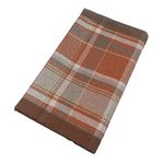 McAlister Textiles HeritageTartan Cloth Table Runner For Coffee, Kitchen & Dining Tables - Terracotta Orange 30cm x 200cm - 12 x 80 Inches