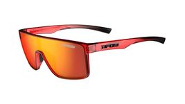 Tifosi Optics Sanctum Sport Sunglasses, Lightweight and Durable, UVA/UVB Protection- Crystal Red Fade (Smoke Red Mirror)