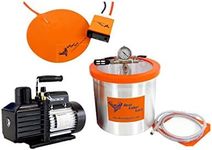 3 Gallon Best Value Vacs Stainless Steel Vacuum Chamber & Best Value Vacs VE115 3CFM Single Stage Vacuum Pump & 9'' Digital Heat Pad *Free Shipping*