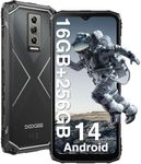 DOOGEE Blade 10 Pro Rugged Phone Unlocked,16GB+256GB Rugged Smartphone,6.56" 90Hz Screen, 5150mAh Battery, 50MP Camera, 4G Dual SIM Android 14 Phones, IP68/IP69K Waterproof Smartphone, NFC/OTG/GPS